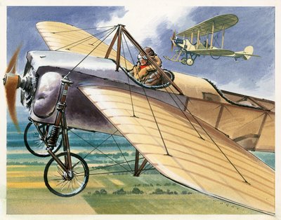 Bleriot XI monoplan av Wilf (20th century) Hardy