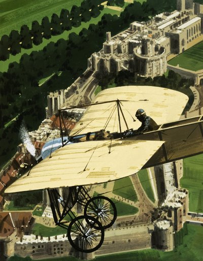 Storbritanniens första flygposttjänst av Wilf (20th century) Hardy