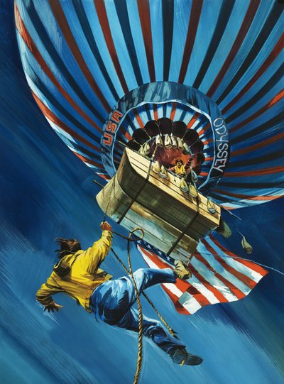 I augusti 1975 gjorde ballongen Odyssey ett försök att korsa Atlanten av Wilf (20th century) Hardy