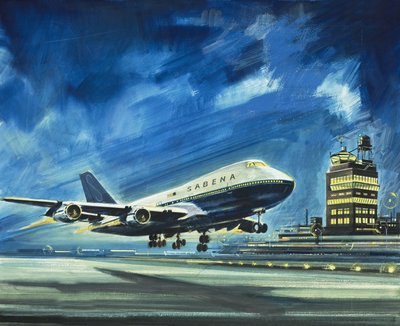 Sabena. Passagerarflygplan av Wilf (20th century) Hardy