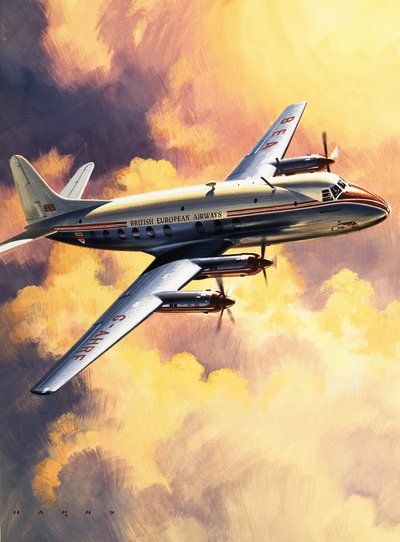 Oidentifierat BEA-flygplan av Wilf (20th century) Hardy