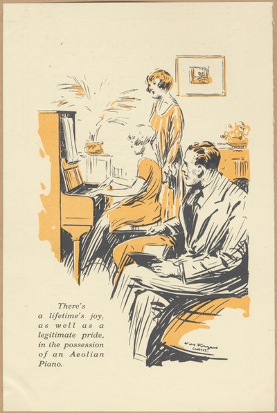 Aeolian Company Pianolas, 1920-talet av Wilfred Fryer, Curtis Advertising Agency