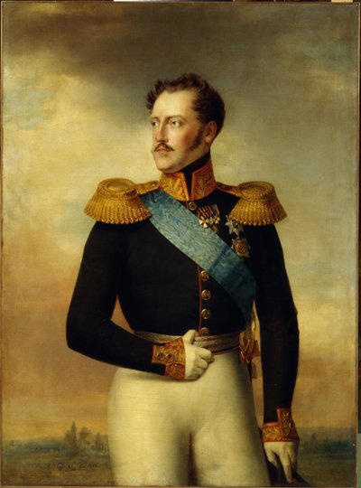 Porträtt av kejsar Nicholas I av Wilhelm August Golicke