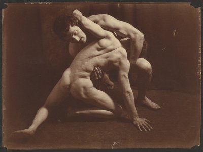 Brottare, ca 1885-1905 (silvergelatintryck) av Wilhelm Baron von Gloeden