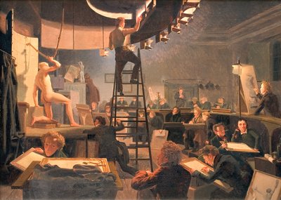 Livsklassen på Kungliga Konsthögskolan av Wilhelm Bendz