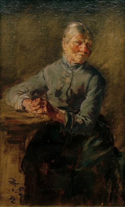 Gammal kvinna av Wilhelm Busch