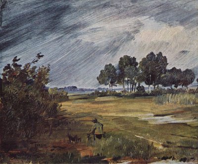 Landskap med regn av Wilhelm Busch