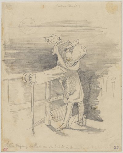 Tal till månen: Kära måne av Wilhelm Busch