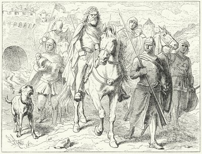 Henrik Lejonet, hertig av Sachsen, före Bardowiek av Wilhelm Camphausen