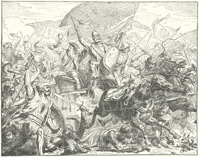 Den tjeckiske generalen och hussitledaren Jan Zizka i strid av Wilhelm Camphausen