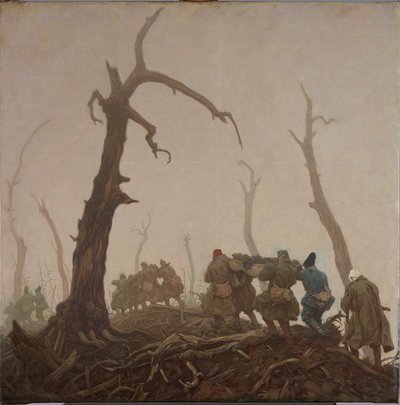 sårad transport av Wilhelm Dachauer