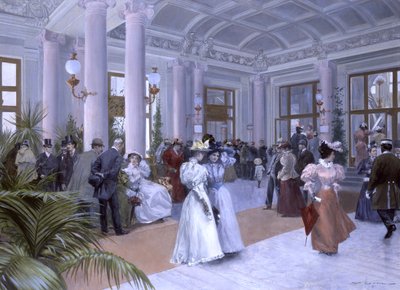 Das Vestibül des Kaiserbads (Kejsarbadens vestibul) av Wilhelm Gause