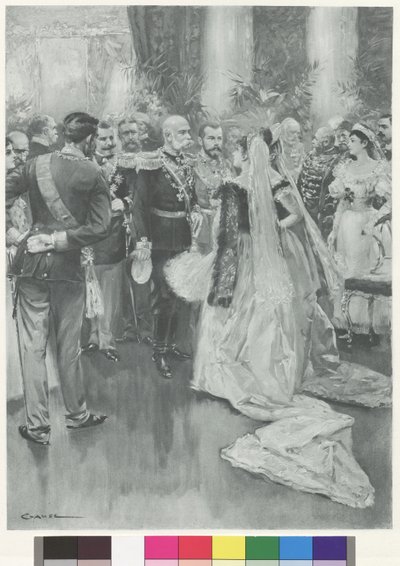 Kejsar Frans Josef I och tsar Nikolaus II i Petersburg efter den stora högtidliga middagen av Wilhelm Gause