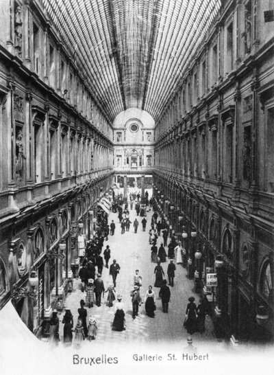 St. Hubert-galleriet i Bryssel, ca 1900 av Wilhelm Hoffmann