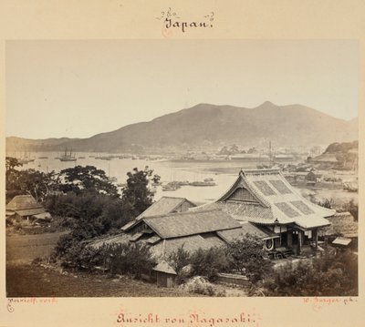 Utsikt över Nagasaki av Wilhelm J. Burger