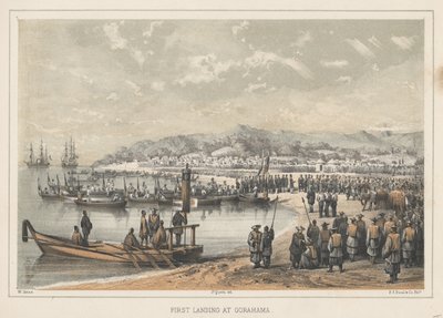 Första landstigningen i Gorahama, 1855 av Wilhelm Joseph Heine