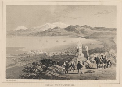 Hakodadi från Telegraph Hill, 1855 av Wilhelm Joseph Heine
