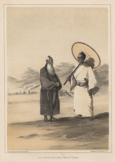 Lew Chew-kostymer, medelklass, 1855 av Wilhelm Joseph Heine