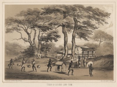 Tshan-Di-Coo-Sah, Lew Chew, 1855 (litografi) av Wilhelm Joseph Heine