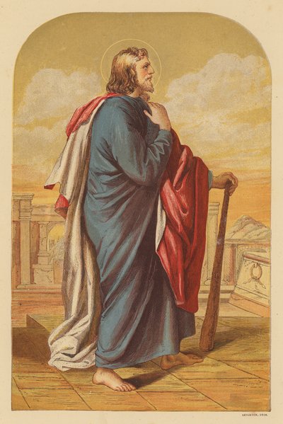 St Judas Thaddeus (färglitografi) av Wilhelm Kandler
