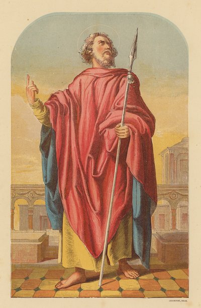 St Matthias (färglitografi) av Wilhelm Kandler