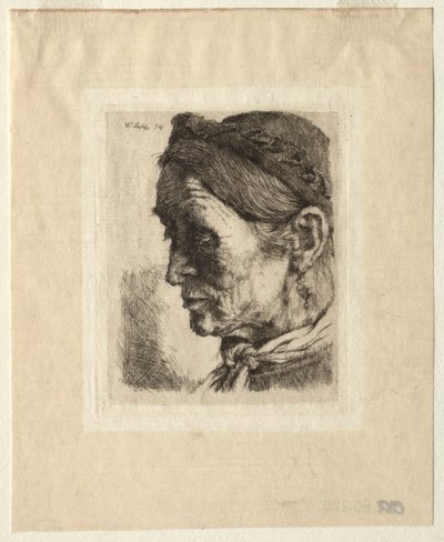 Chef för en bondkvinna, 1874. av Wilhelm Maria Hubertus Leibl