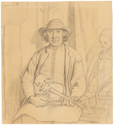 En svensk folkmusiker av Wilhelm Marstrand