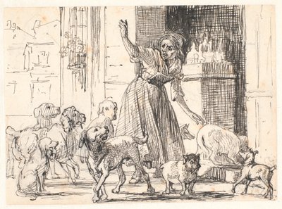 De påträngande friarna av Wilhelm Marstrand