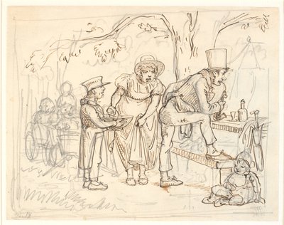 En olycka på skomakarfamiljens skogstur av Wilhelm Marstrand