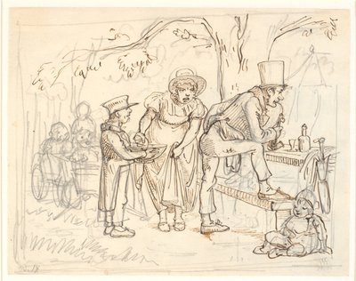 En olycka på skomakarfamiljens skogstur av Wilhelm Marstrand