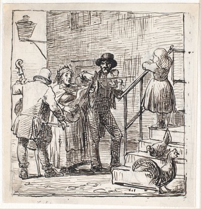 Gatumusikanter av Wilhelm Marstrand