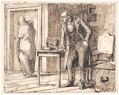 Snålen och den fattiga frun av Wilhelm Marstrand
