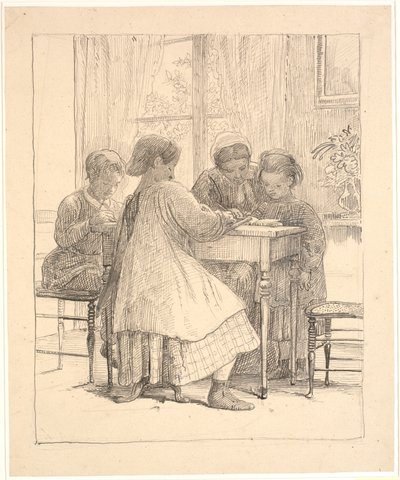 Läxläsning av Wilhelm Marstrand