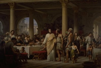 Liknelsen om den sista måltiden av Wilhelm Marstrand