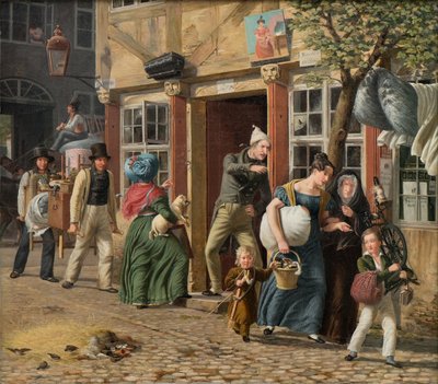 Scen från flyttdagen av Wilhelm Marstrand