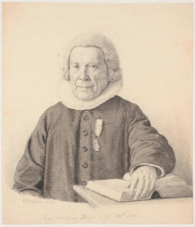 Pastor "Seyer Malling Beyer i sit 94de Aar" av Wilhelm Marstrand