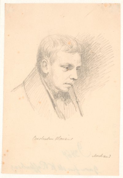 Porträtt av Constantin Hansen av Wilhelm Marstrand