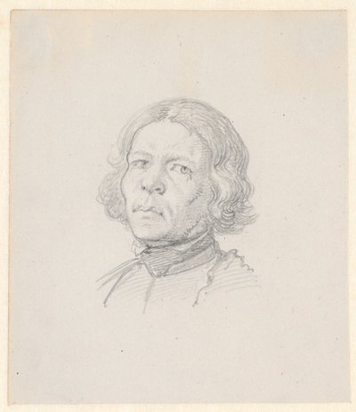 Porträtthuvud, svensk bonde av Wilhelm Marstrand