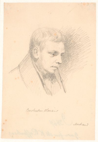 Porträtt av Constantin Hansen av Wilhelm Marstrand