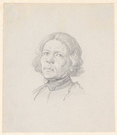 Porträtthuvud, svensk bonde av Wilhelm Marstrand