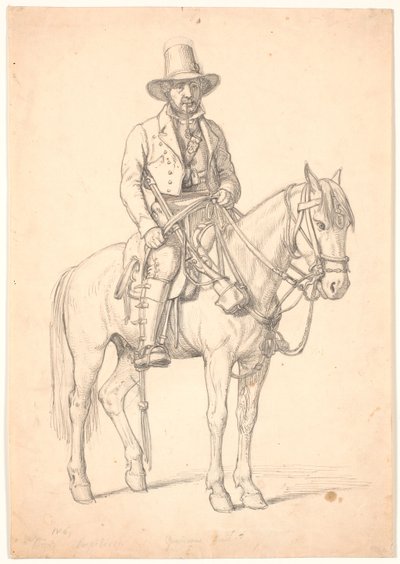 "Prins Rospigliosi" till häst, "Guardian in Nemi" av Wilhelm Marstrand