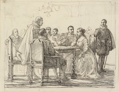 Företagsscenen, Chr. IV:s tid av Wilhelm Marstrand