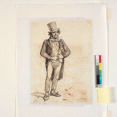 Studie av den söndagsklädde skomakaren i en annan skepnad av Wilhelm Marstrand