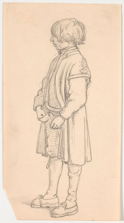 Studier av en stående svensk pojke av Wilhelm Marstrand