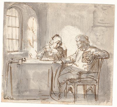 Thorvaldsens föräldrar har fått ett brev från sin son av Wilhelm Marstrand