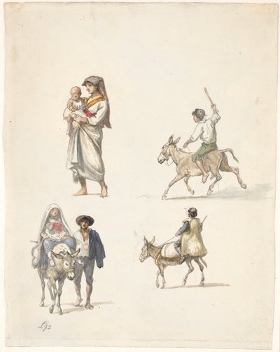 Resande italienska bönder av Wilhelm Marstrand