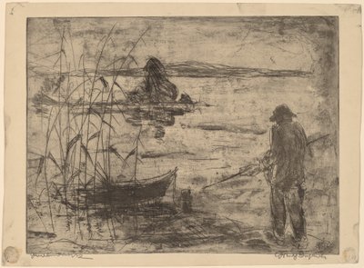 Fiske på Havelälven av Wilhelm Oesterle