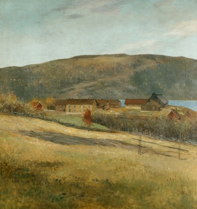 Från Biri (Biri glasfabrik) (målning) av Wilhelm Peters