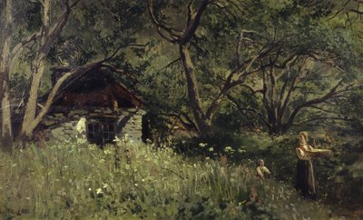 Sommarbakning (olja på duk) av Wilhelm Peters