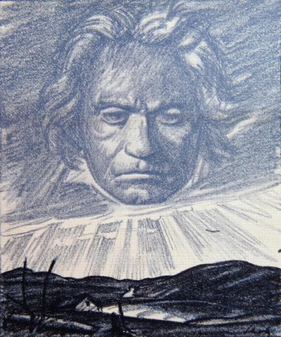 A Tribute to the Genius of Beethoven, illustration från 